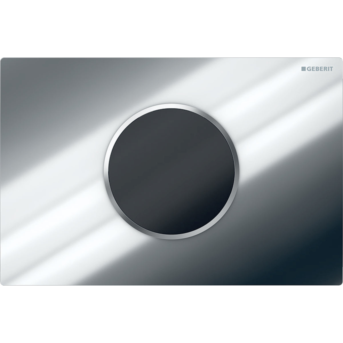 Geberit Toilet Flush Control with Electronic Flush Actuation, Battery Operation, Dual Flush and Sigma 10 Actuator Plate Automatic/Touchless