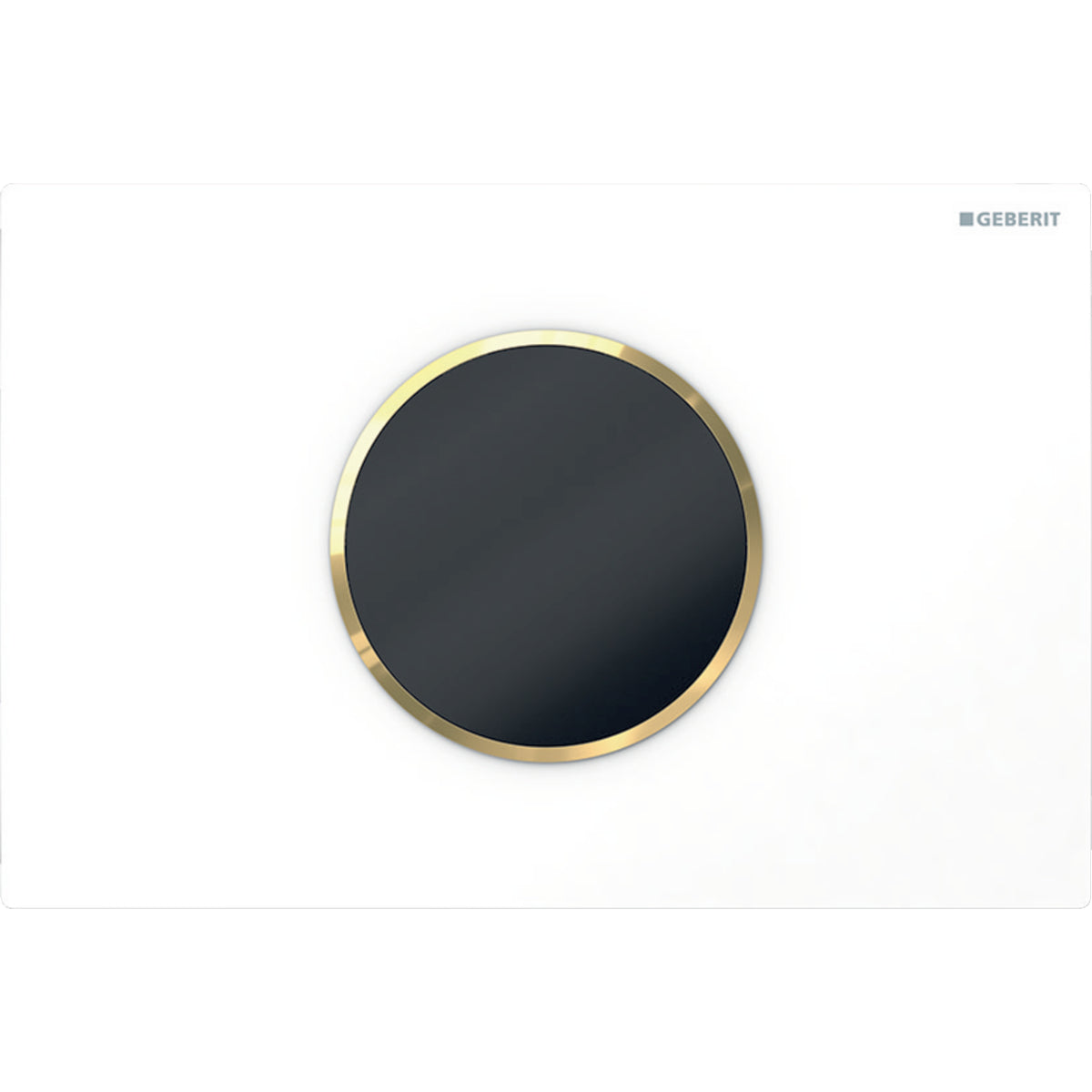 Geberit Toilet Flush Control with Electronic Flush Actuation, Battery Operation, Dual Flush and Sigma 10 Actuator Plate Automatic/Touchless