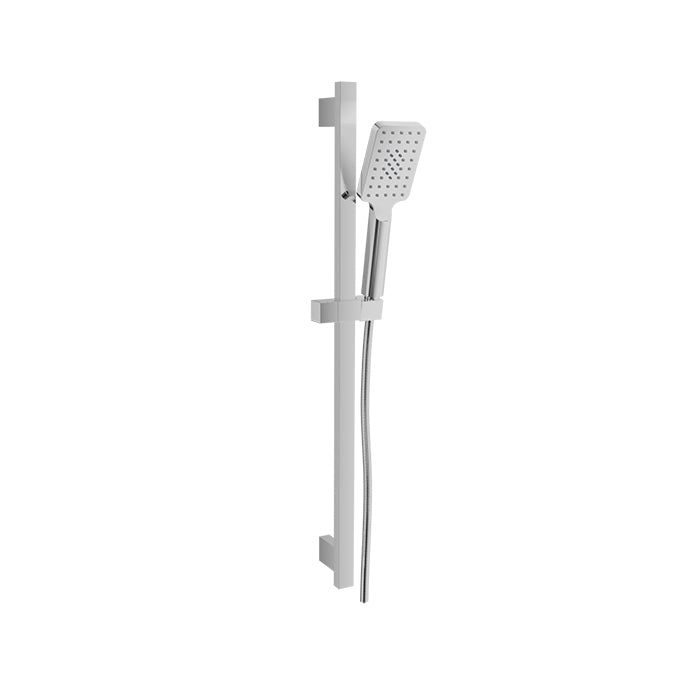 chrome shower bar