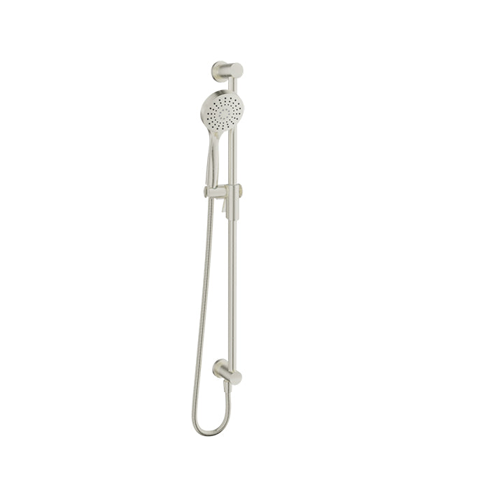 Baril Shower Components Zip+ 3-Spray Sliding Shower Bar with Built-In Elbow Connector