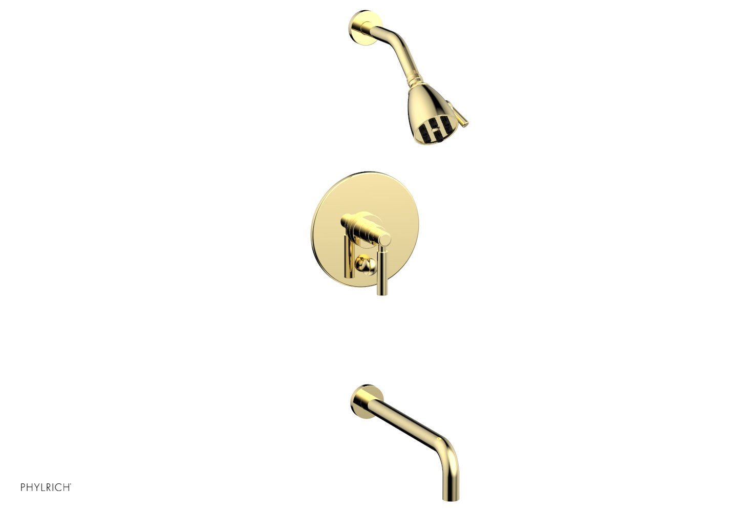 Phylrich BASIC Pressure Balance Tub and Shower Set - 12" Spout