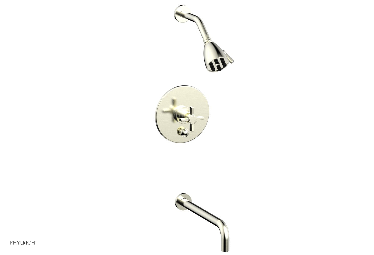 Phylrich BASIC Pressure Balance Tub and Shower Set - 12" Spout