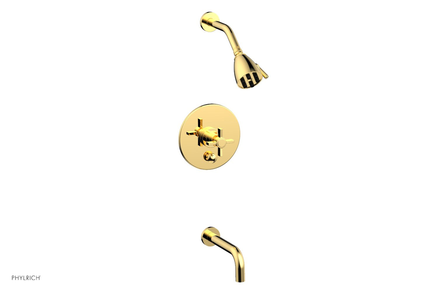 Phylrich BASIC Pressure Balance Tub and Shower Set - 7 1/2" Spout