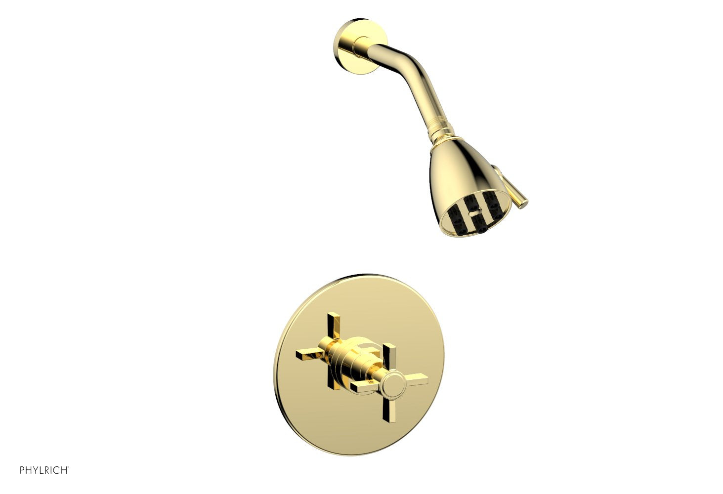 Phylrich BASIC Pressure Balance Shower Set - Blade Cross Handle