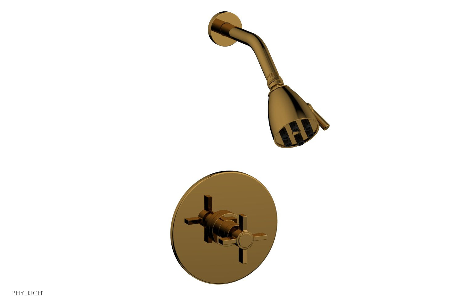 Phylrich BASIC Pressure Balance Shower Set - Blade Cross Handle