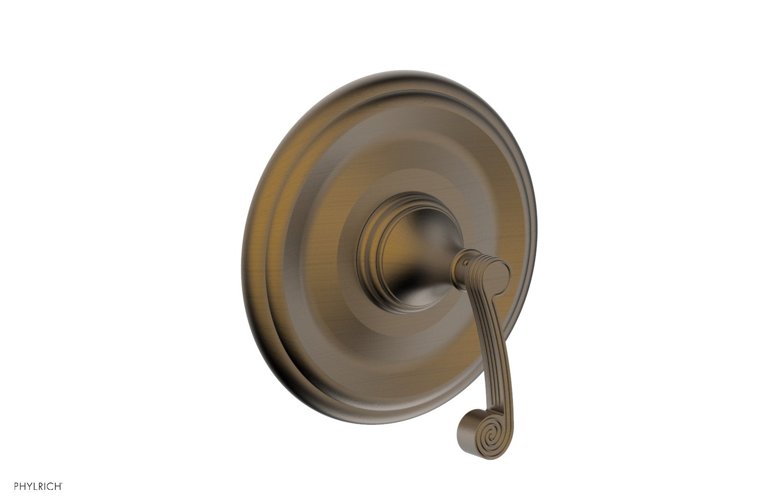 Phylrich 3RING Thermostatic Shower Trim - Curved Lever Handle