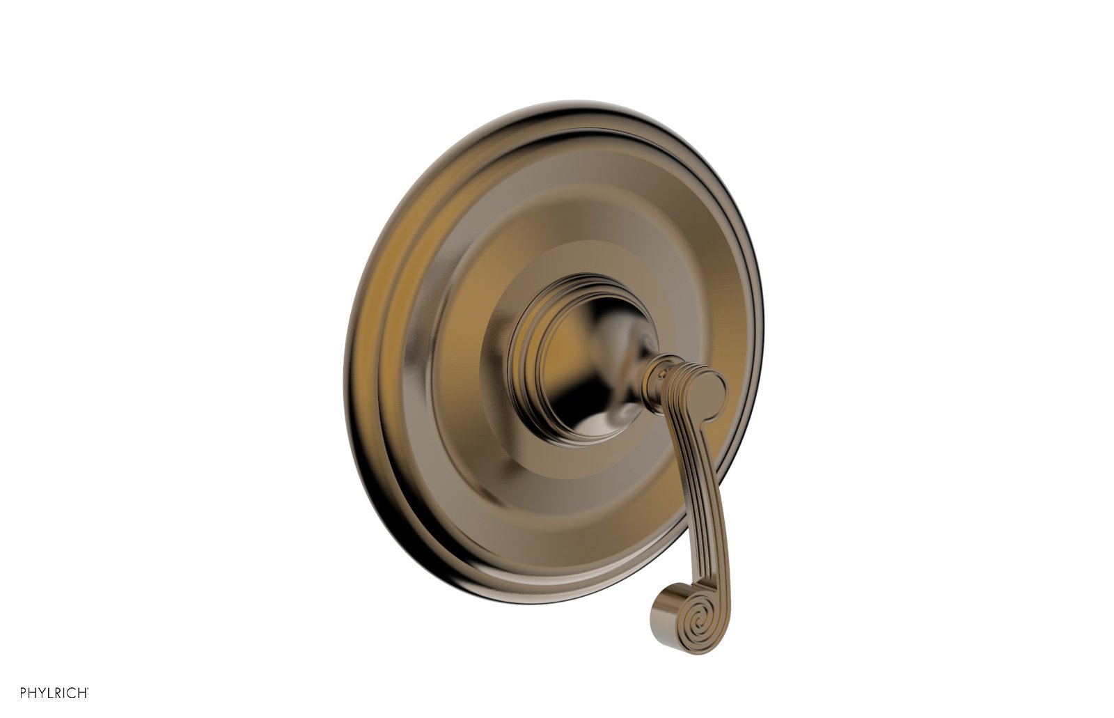 Phylrich 3RING Thermostatic Shower Trim - Curved Lever Handle
