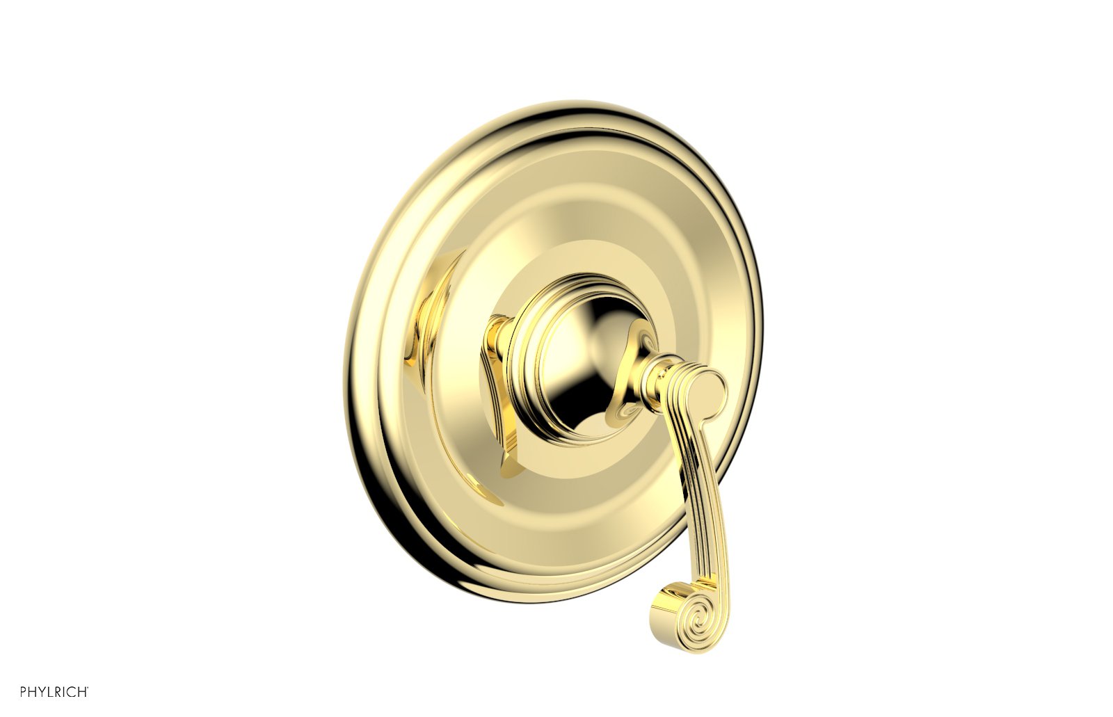 Phylrich 3RING Thermostatic Shower Trim - Curved Lever Handle