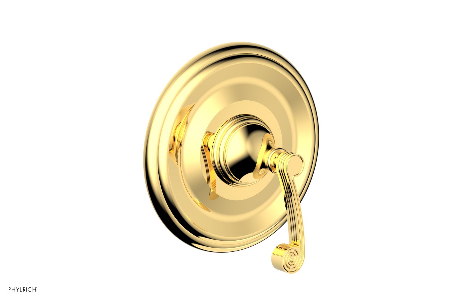 Phylrich 3RING Thermostatic Shower Trim - Curved Lever Handle