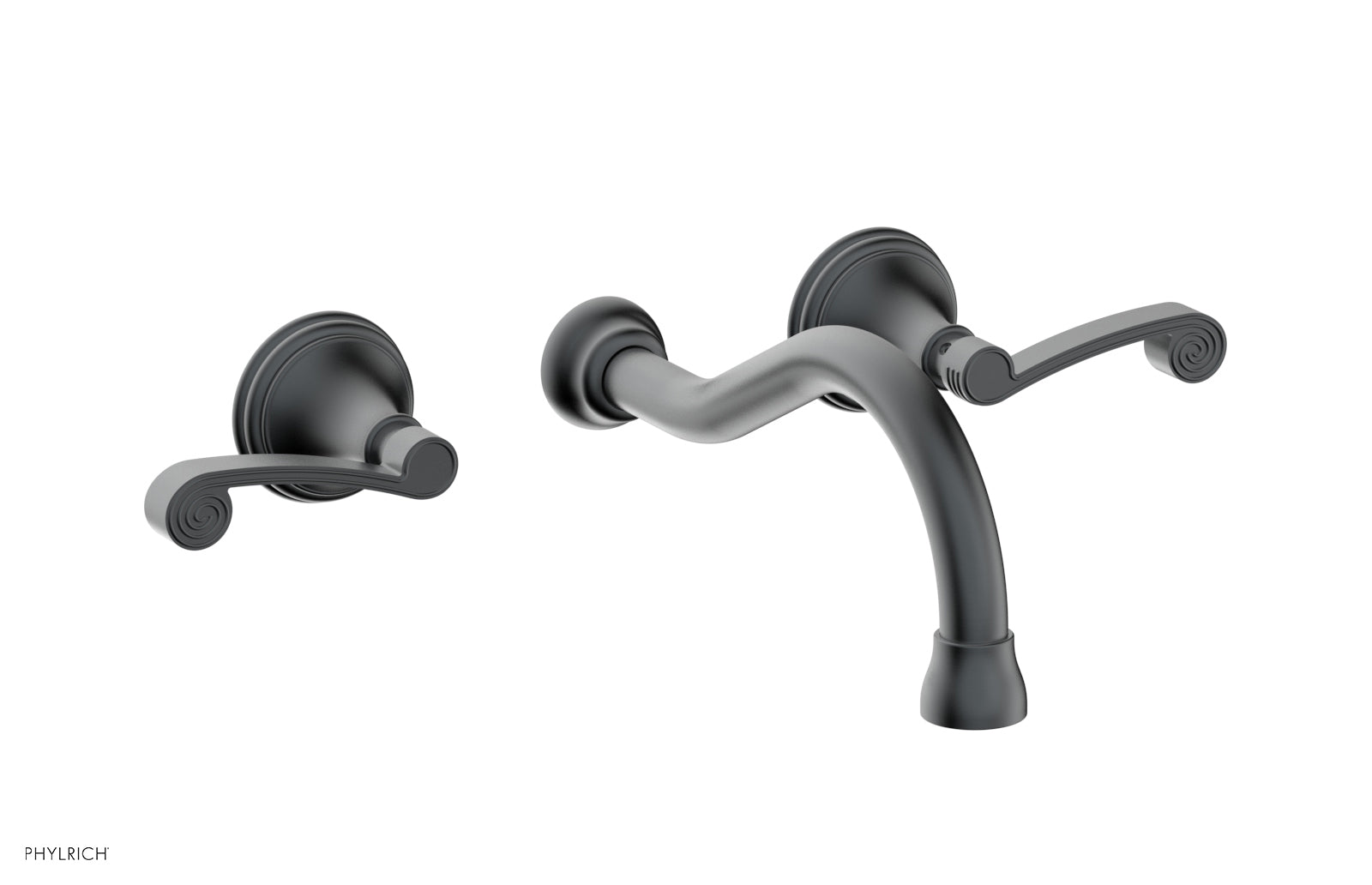 Phylrich 3RING Wall Lavatory Set - Curved Lever Handles