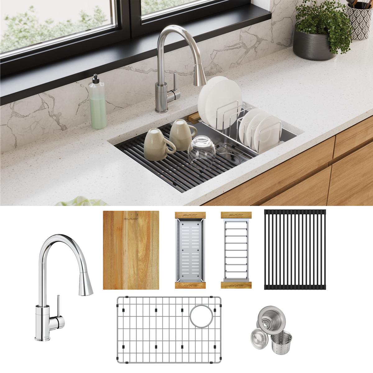 polished satin single bowl undermount sink