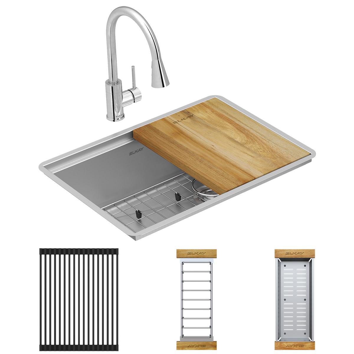 polished satin single bowl undermount sink