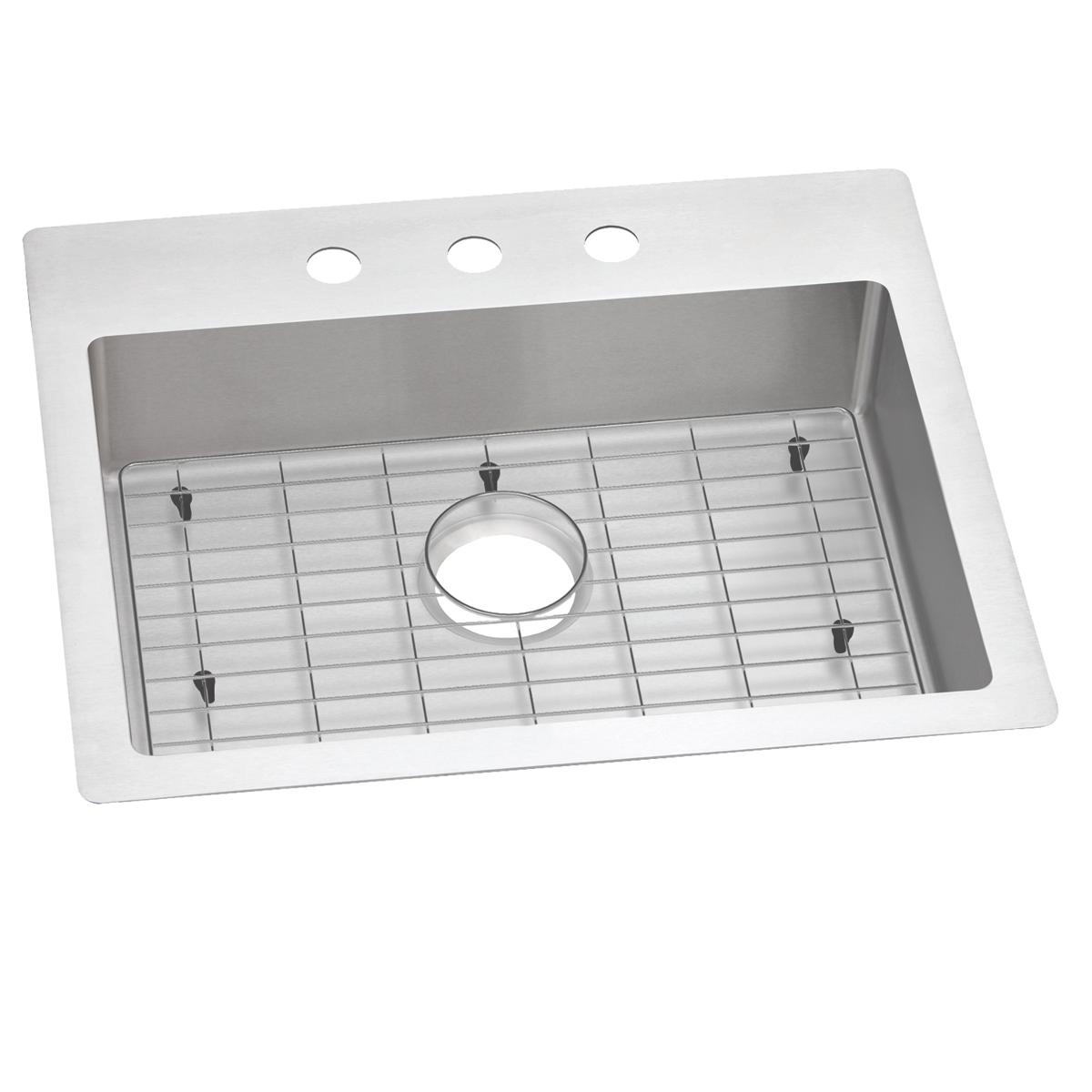 Elkay Crosstown 18 Gauge 25" x 22" x 6" Single Bowl Dual Mount ADA Sink Kit