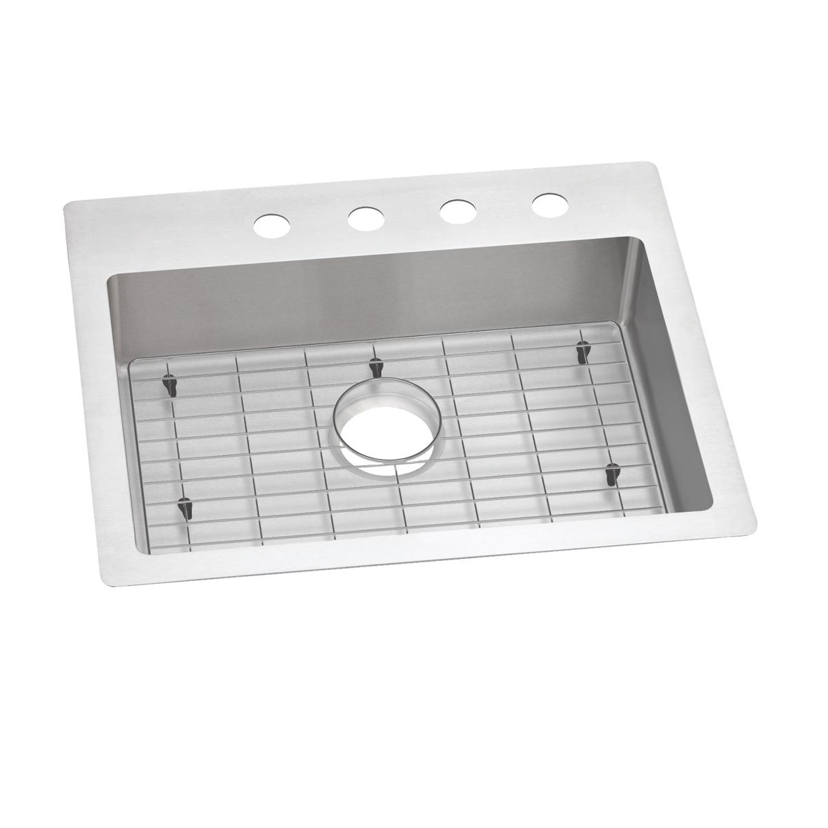 Elkay Crosstown 18 Gauge 25" x 22" x 6" Single Bowl Dual Mount ADA Sink Kit