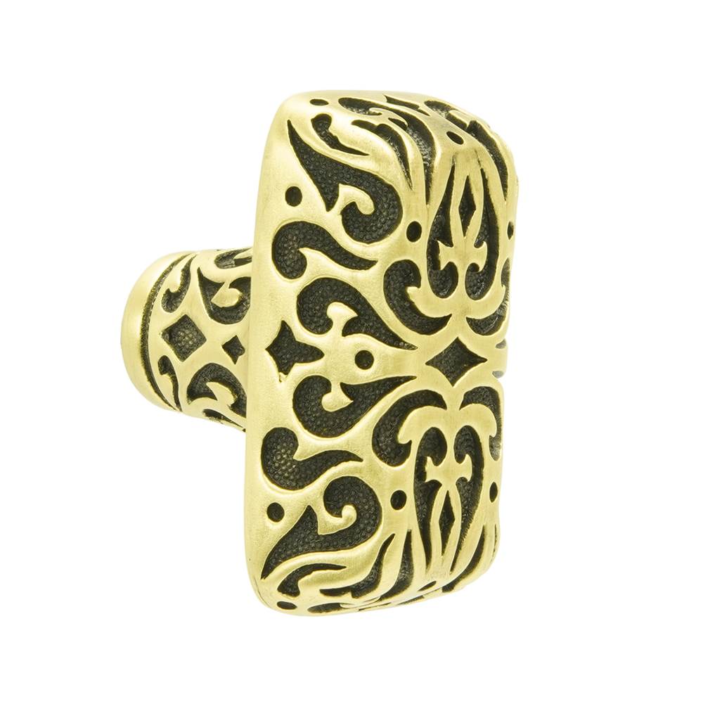 burnish brass knob