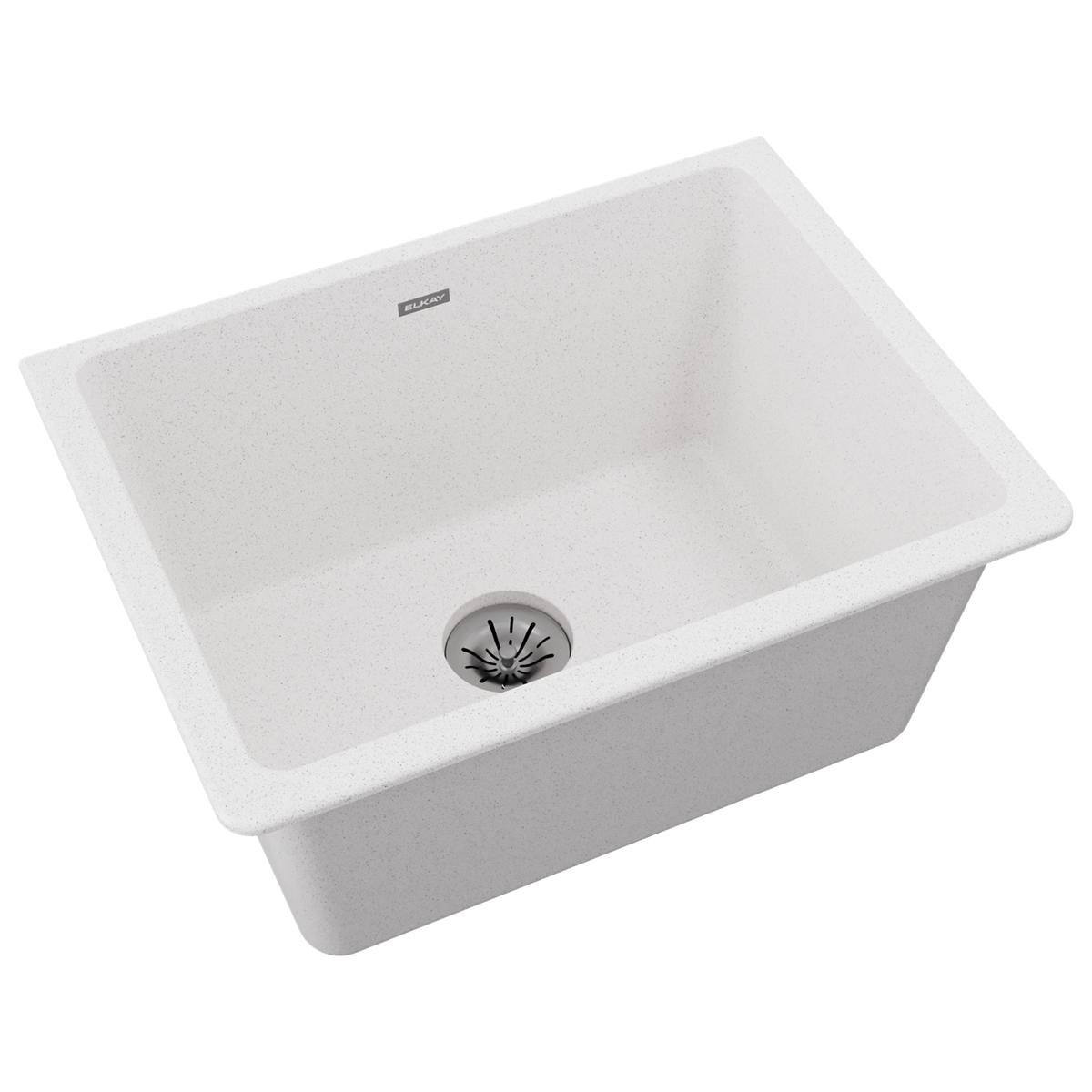 Elkay Quartz Classic 25" x 18-1/2" x 11-13/16" Undermount Laundry Sink with Perfect Drain