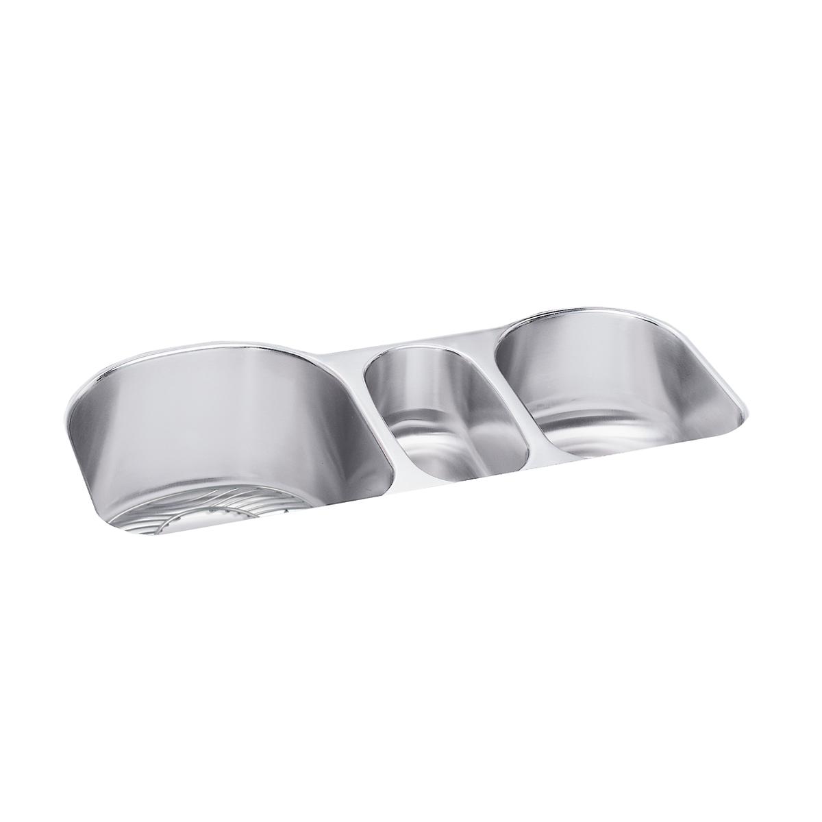 lustrous satin triple bowl undermount sink kit