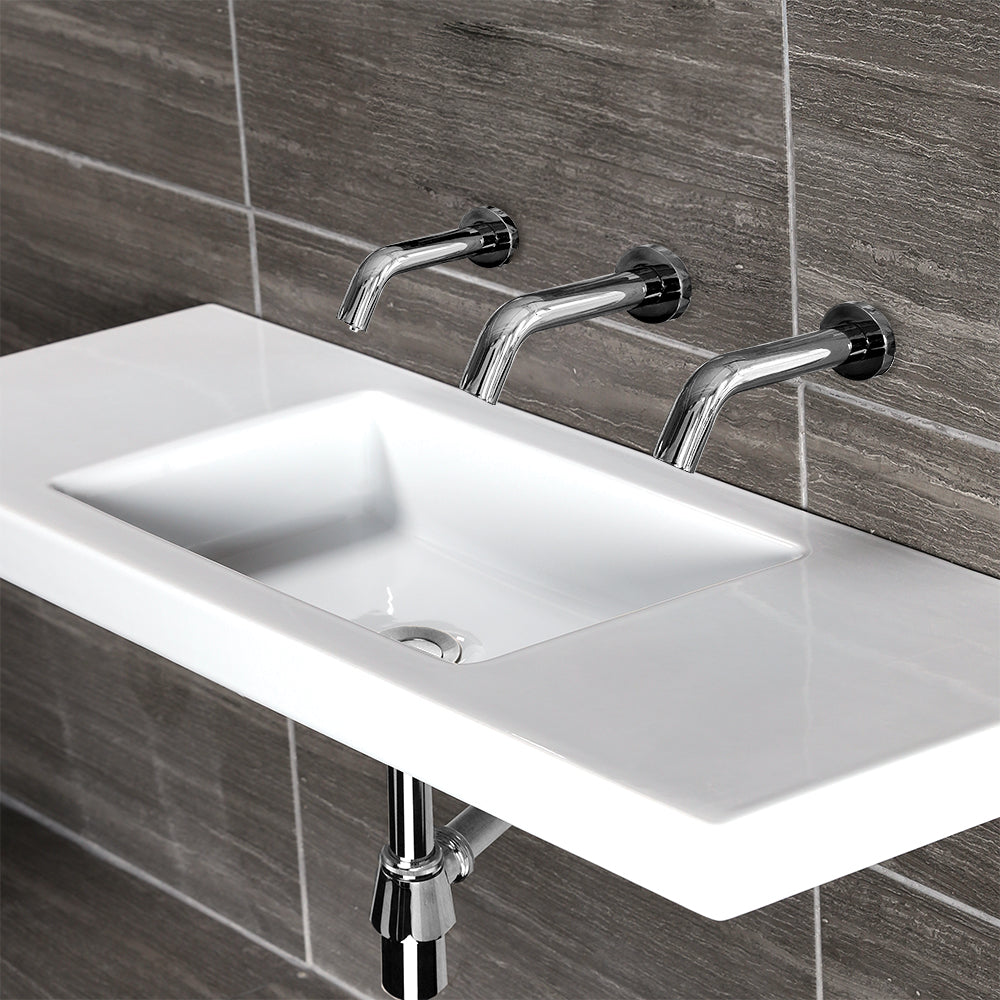polished chrome faucet