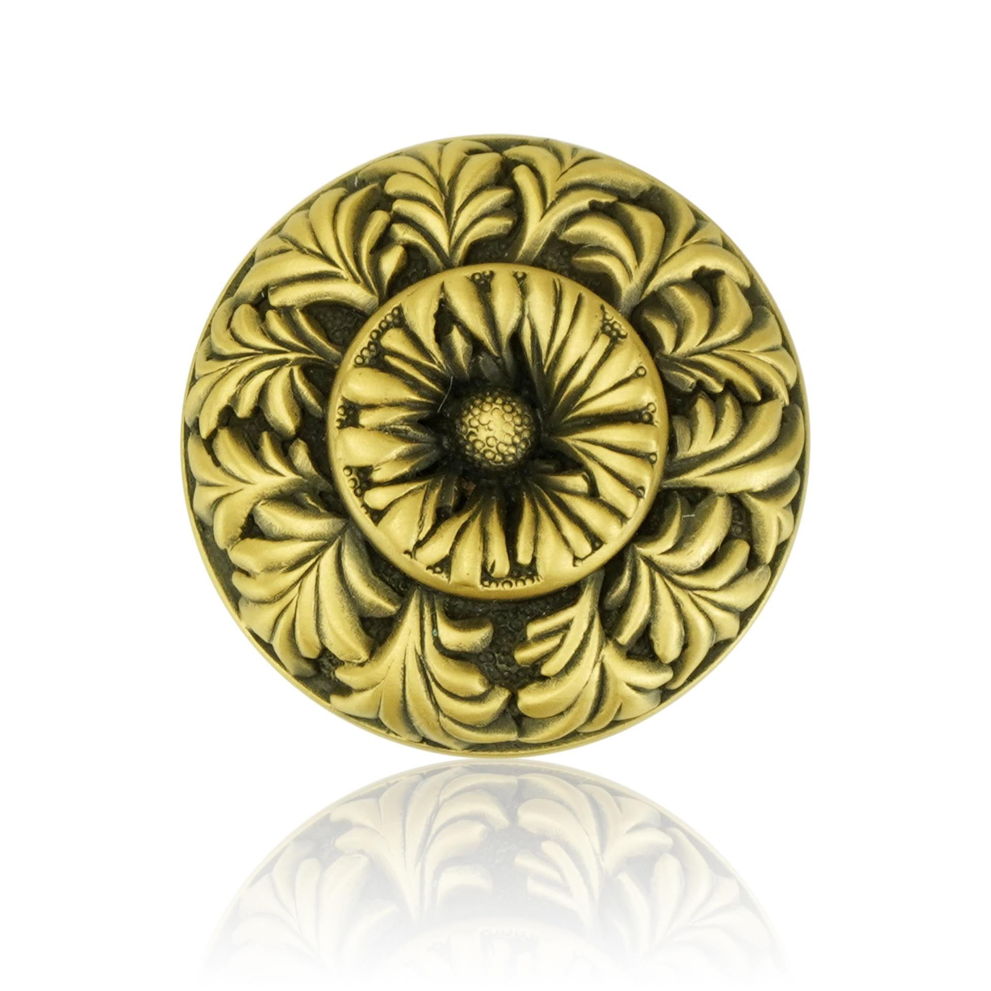 museum gold knob