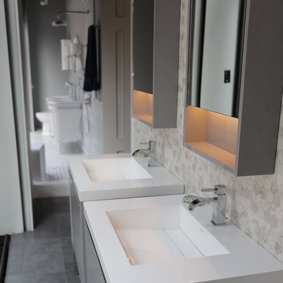 gloss white sink