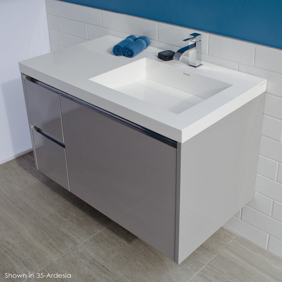 matte white sink