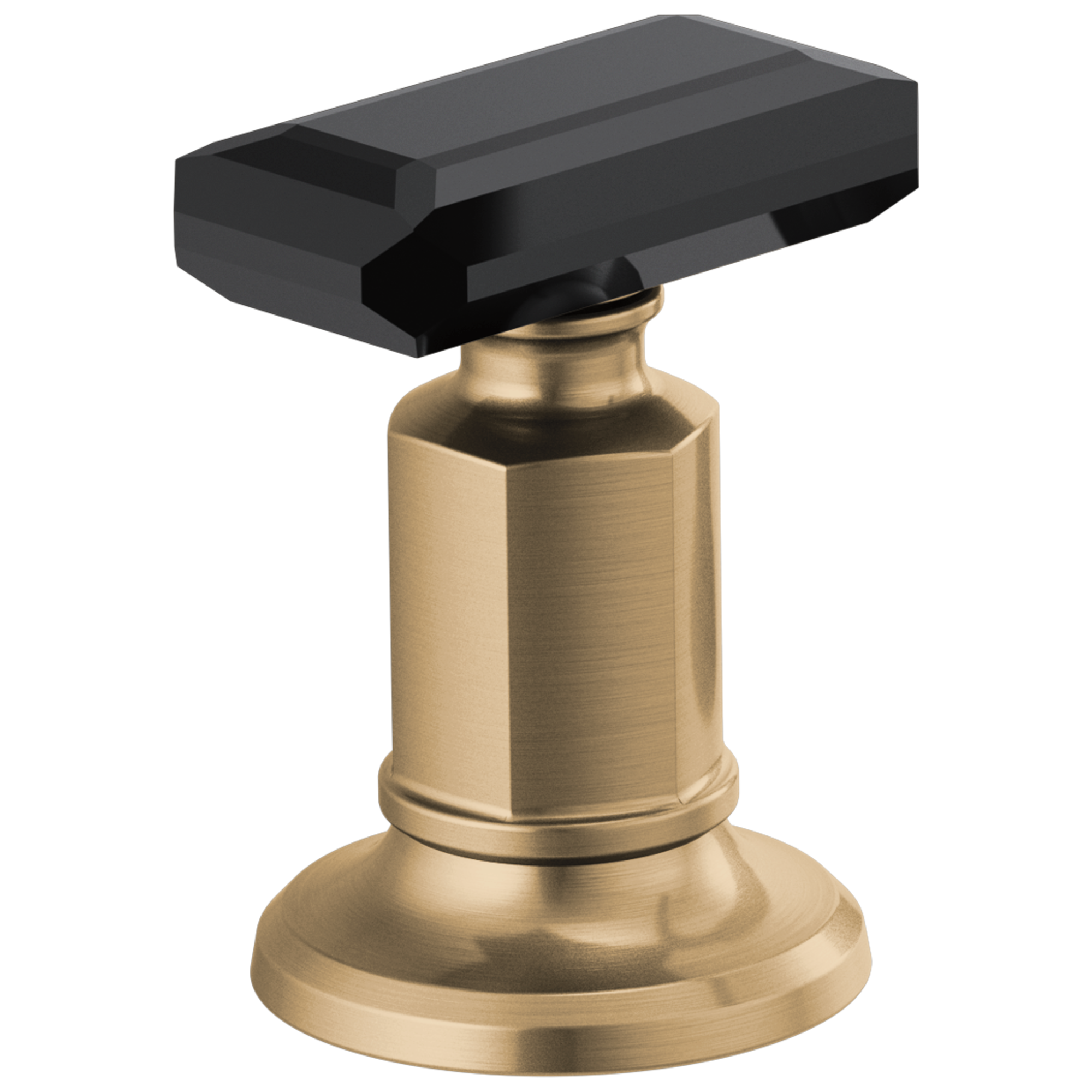 Brizo Invari Widespread Lavatory Black Crytal Knob Handle Kit