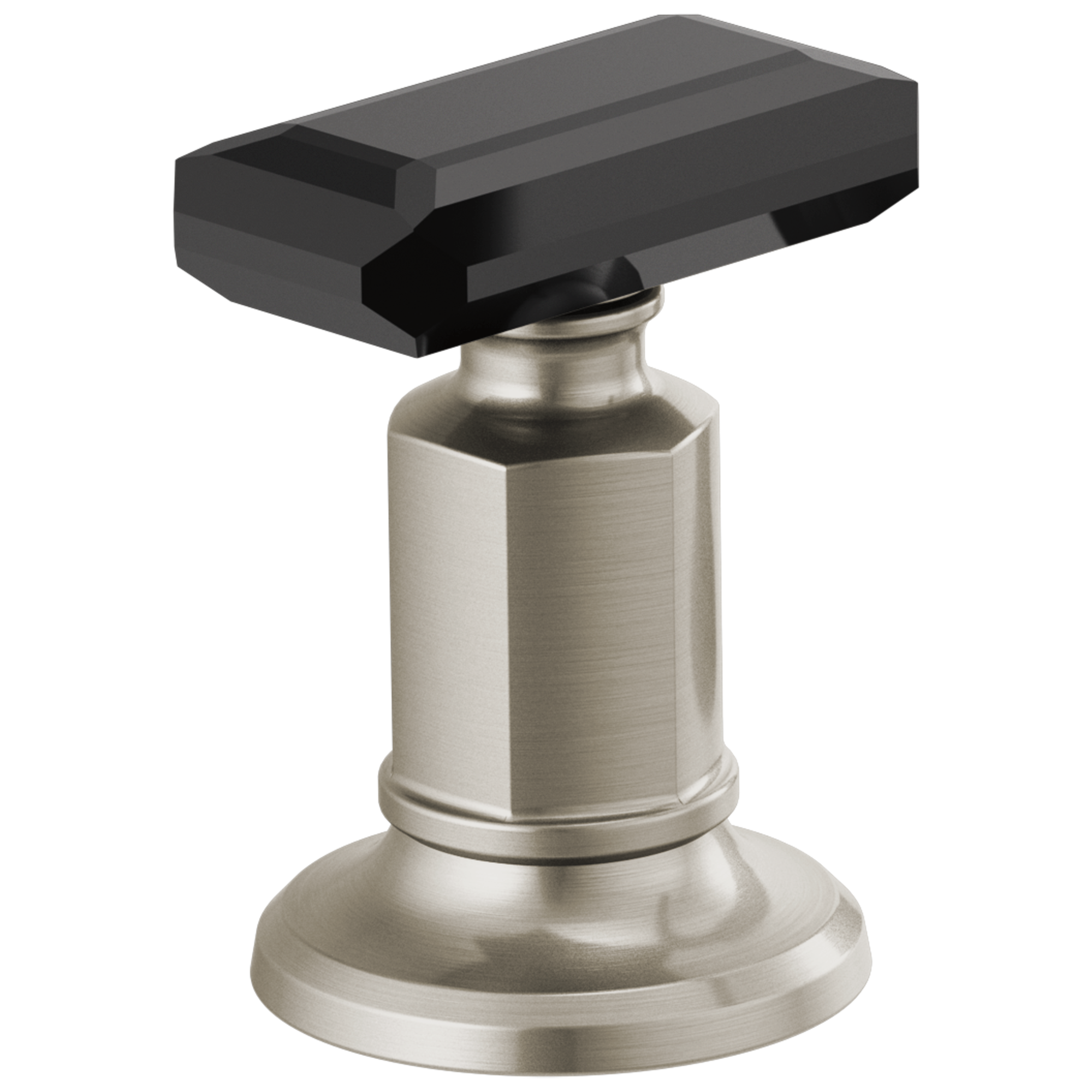 Brizo Invari Widespread Lavatory Black Crytal Knob Handle Kit
