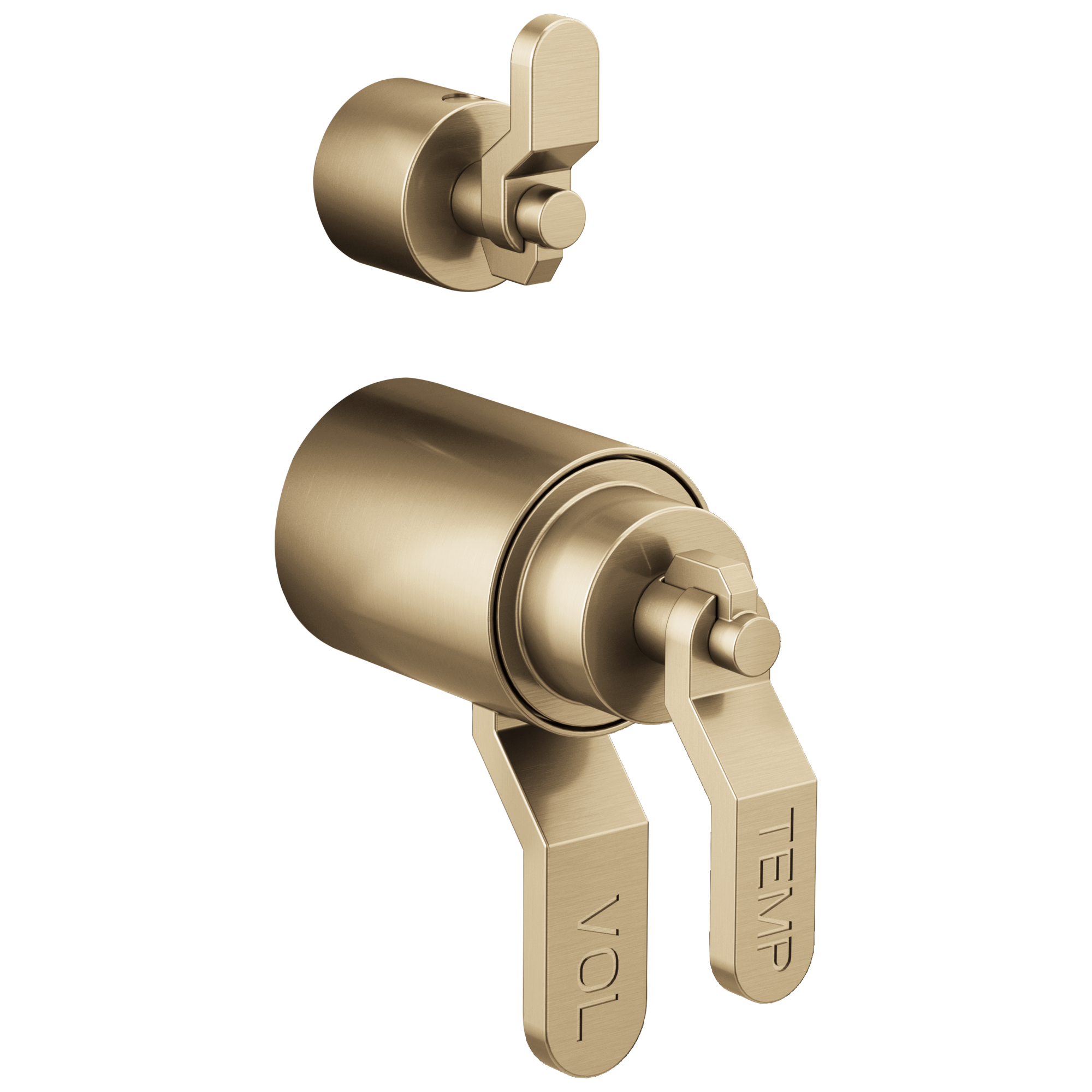 Brizo Litze TempAssure Thermostatic Valve With Integrated Diverter Industrial Lever Handle Kit