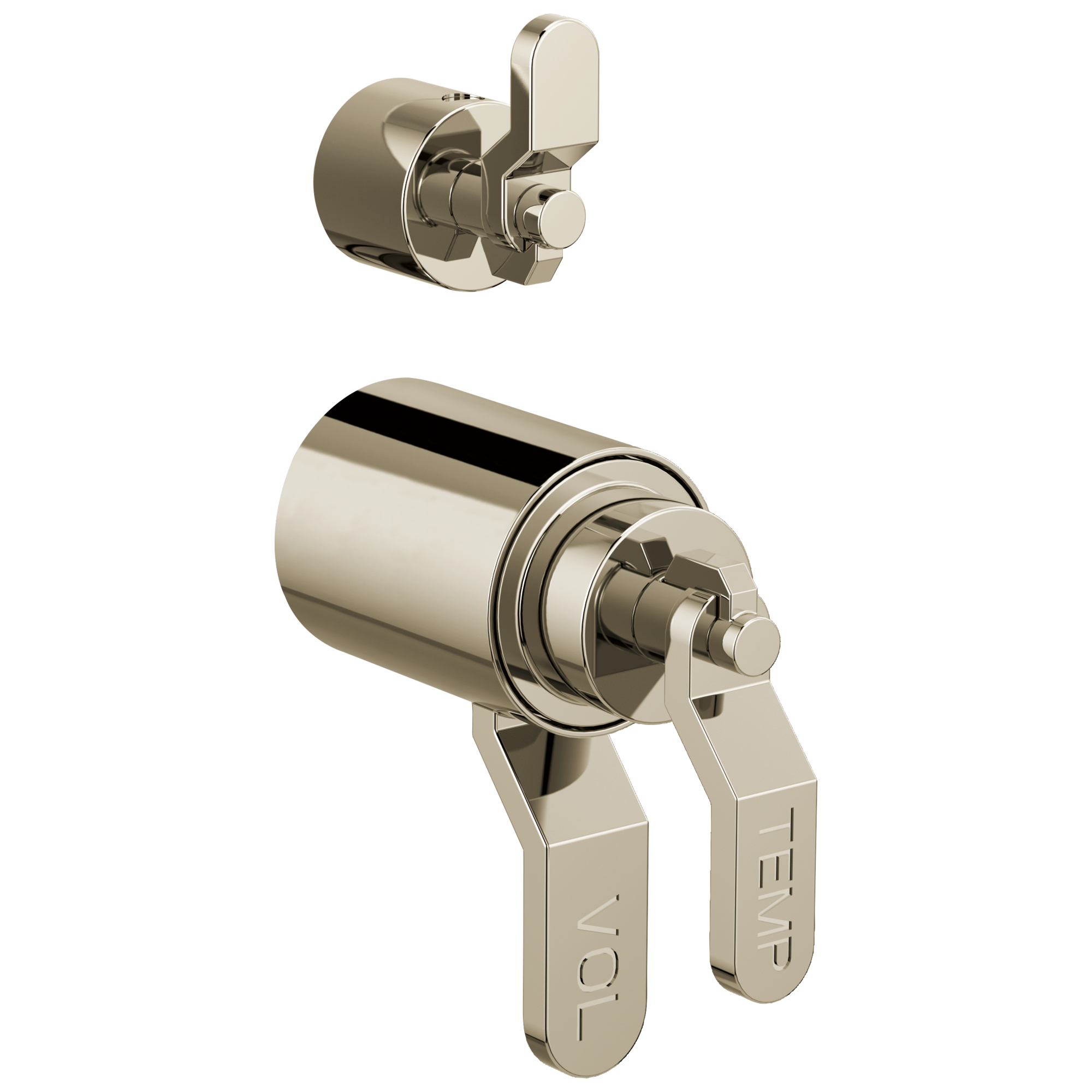 Brizo Litze TempAssure Thermostatic Valve With Integrated Diverter Industrial Lever Handle Kit