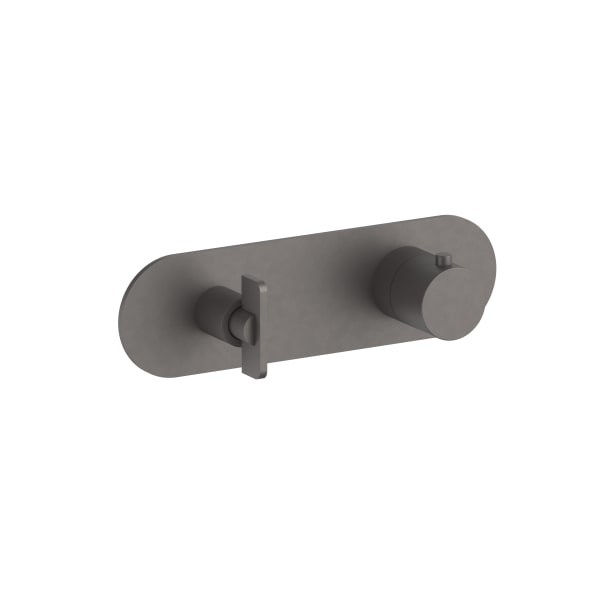 matte gun metal pvd thermostatic mixer