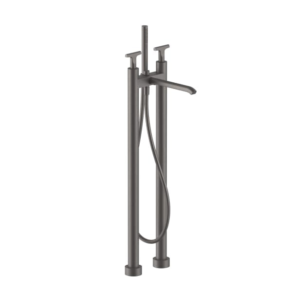 matte gun metal pvd tub filler