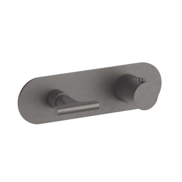 matte gun metal pvd thermostatic mixer