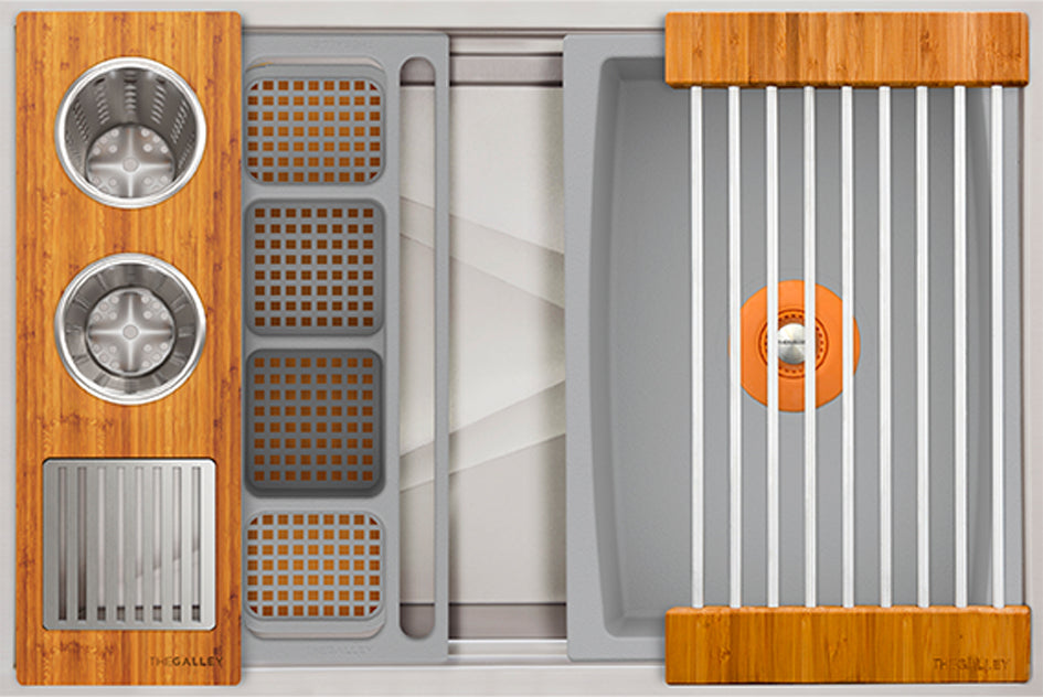 natural golden bamboo washstation