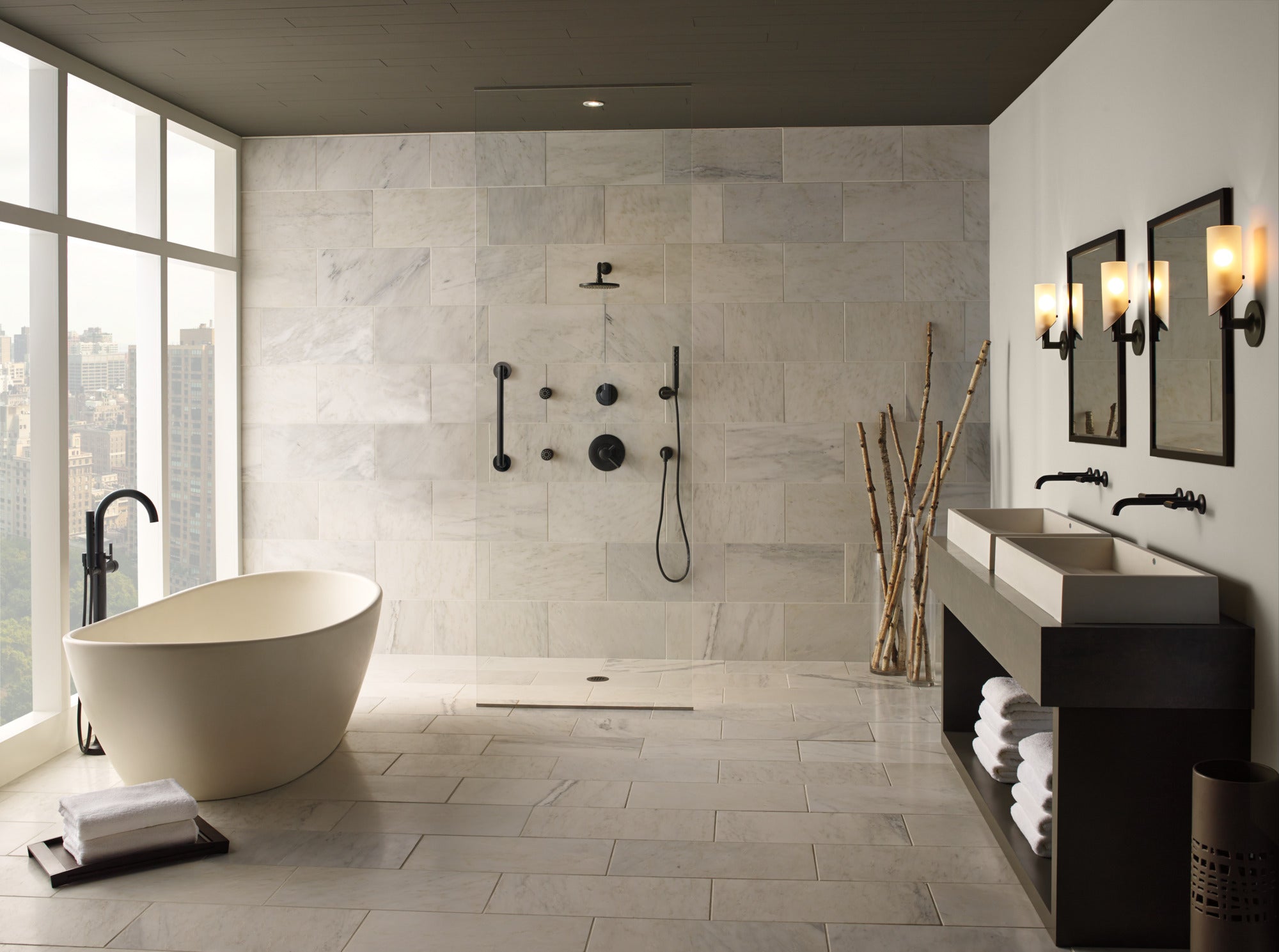 matte black lavatory faucet
