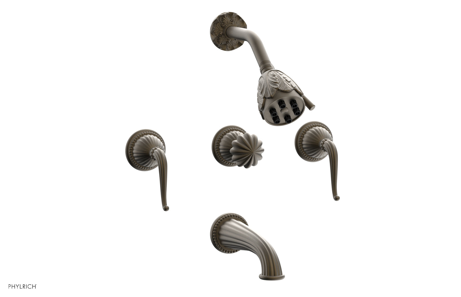 Phylrich GEORGIAN & BARCELONA Three Handle Tub and Shower Set
