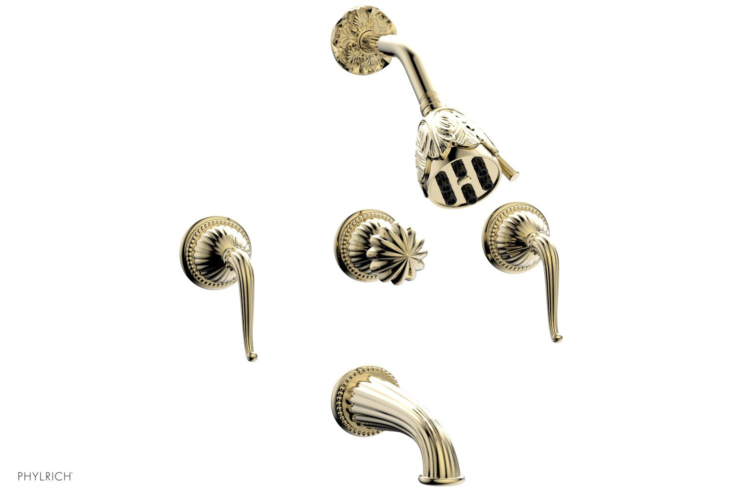 Phylrich GEORGIAN & BARCELONA Three Handle Tub and Shower Set