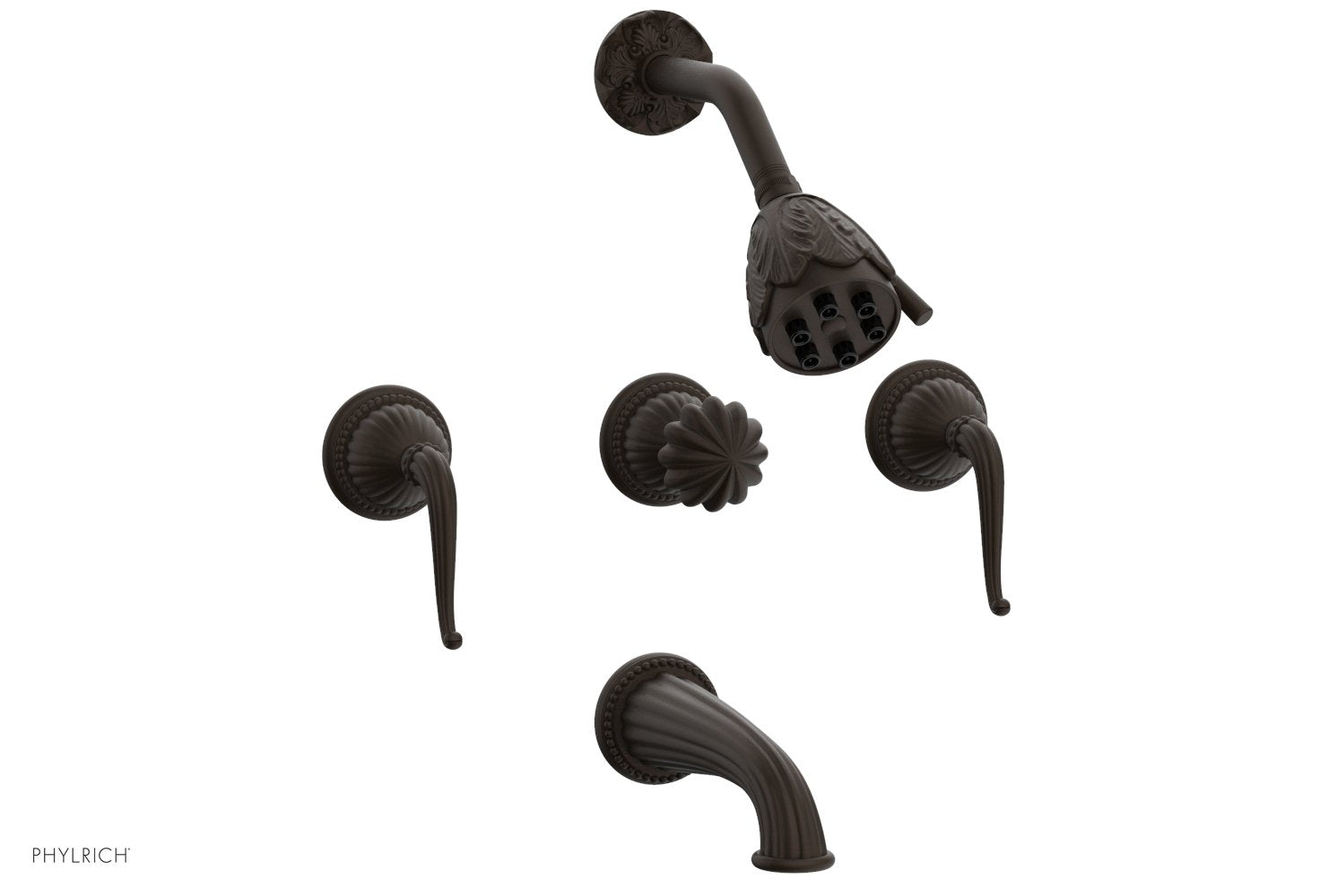 Phylrich GEORGIAN & BARCELONA Three Handle Tub and Shower Set