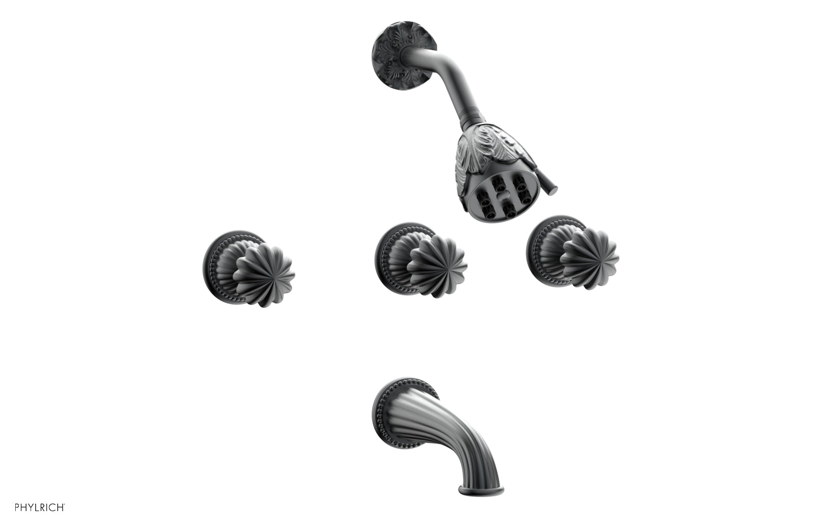 Phylrich GEORGIAN & BARCELONA Three Handle Tub and Shower Set