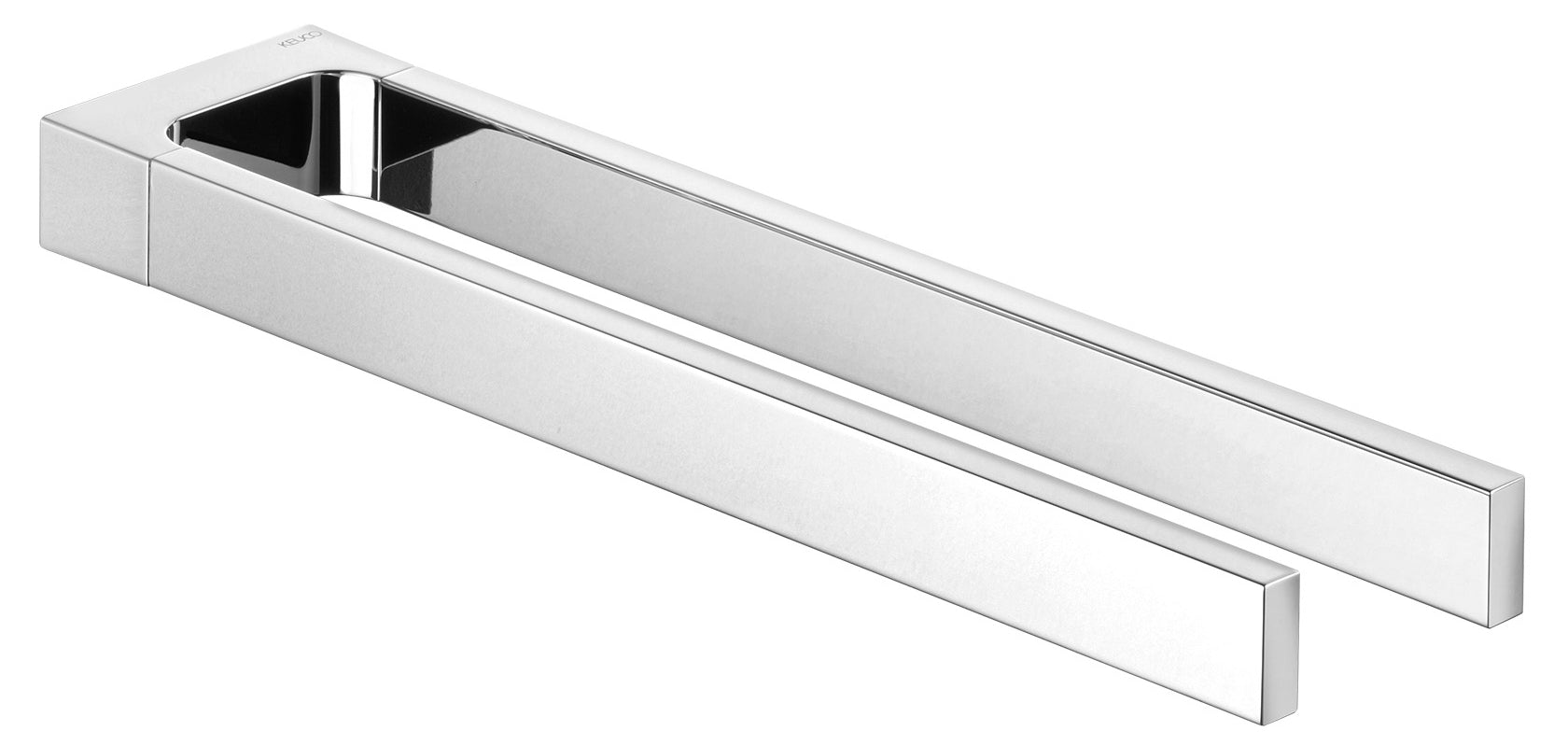 polished chrome towel holder