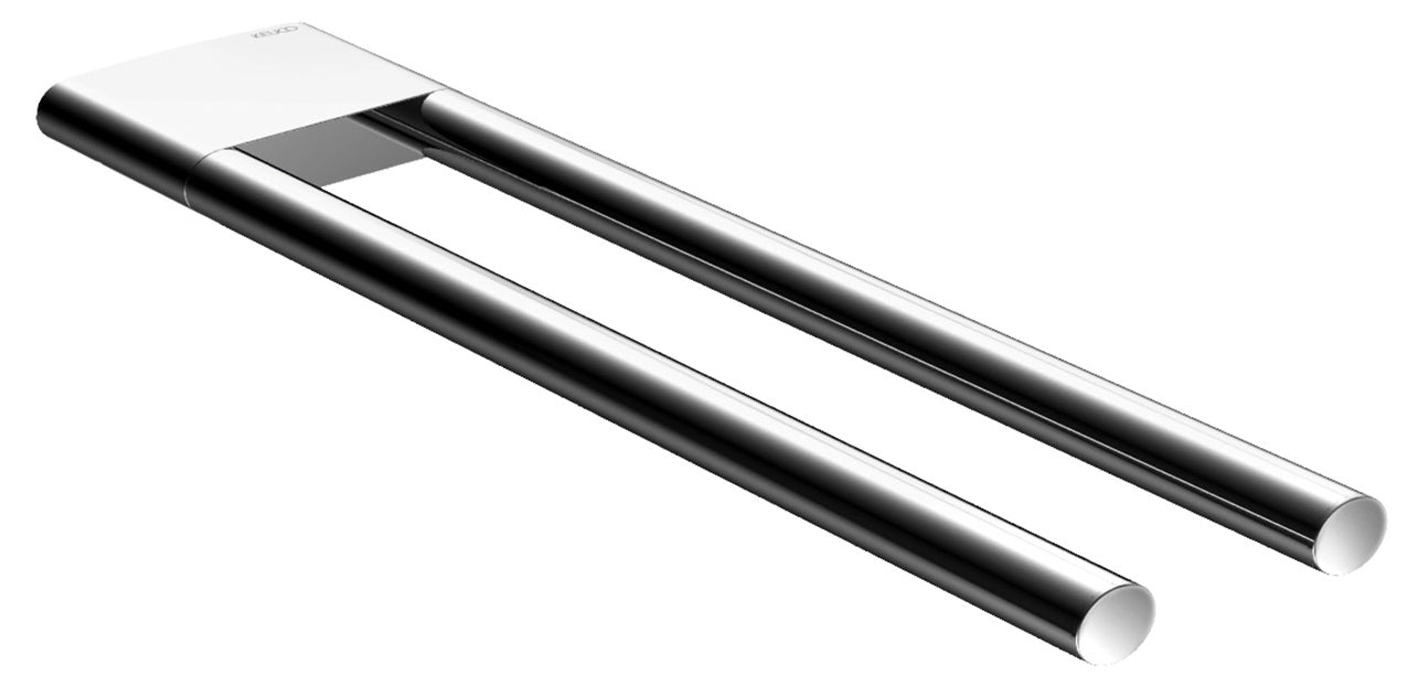 polished chrome towel holder