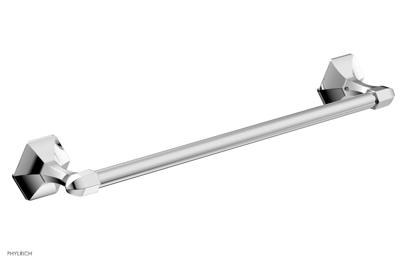 polished chrome towel bar