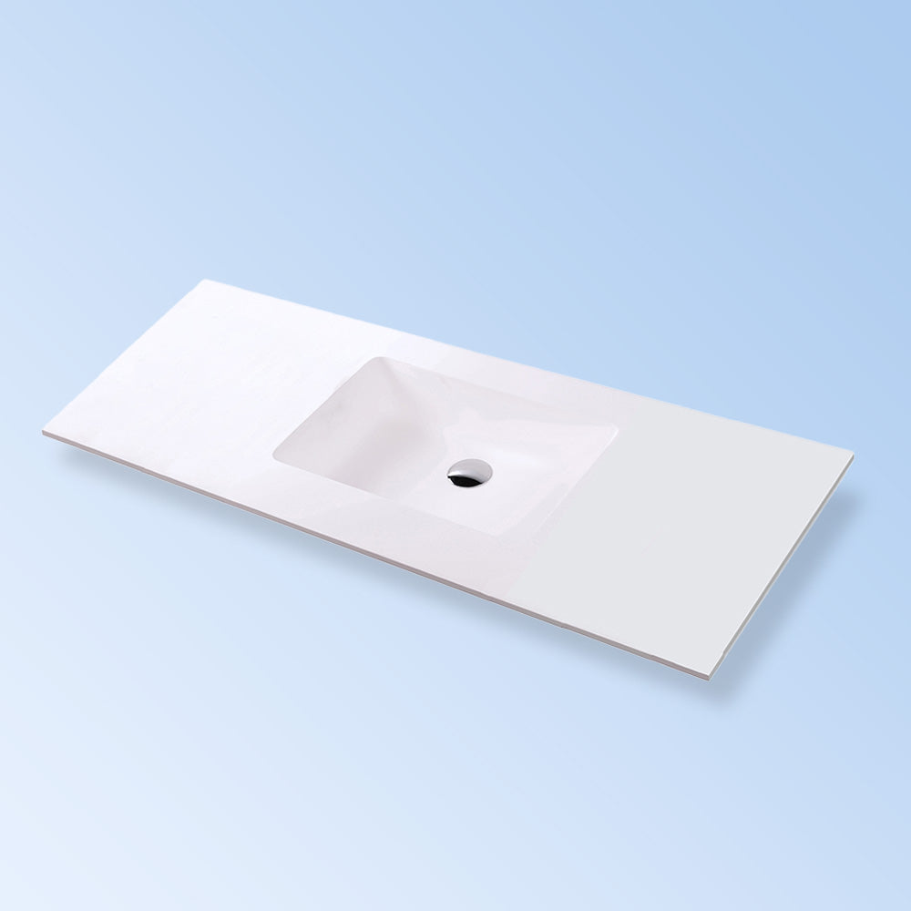 matte white sink