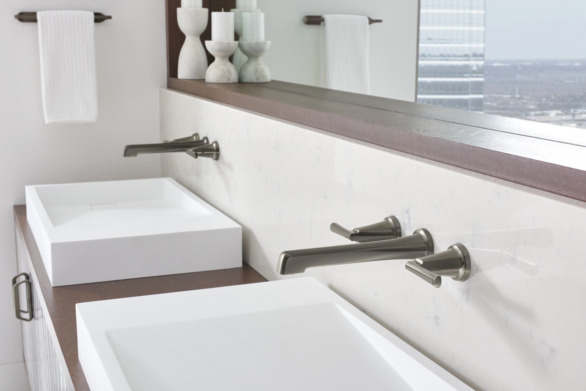 luxe steel lavatory faucet