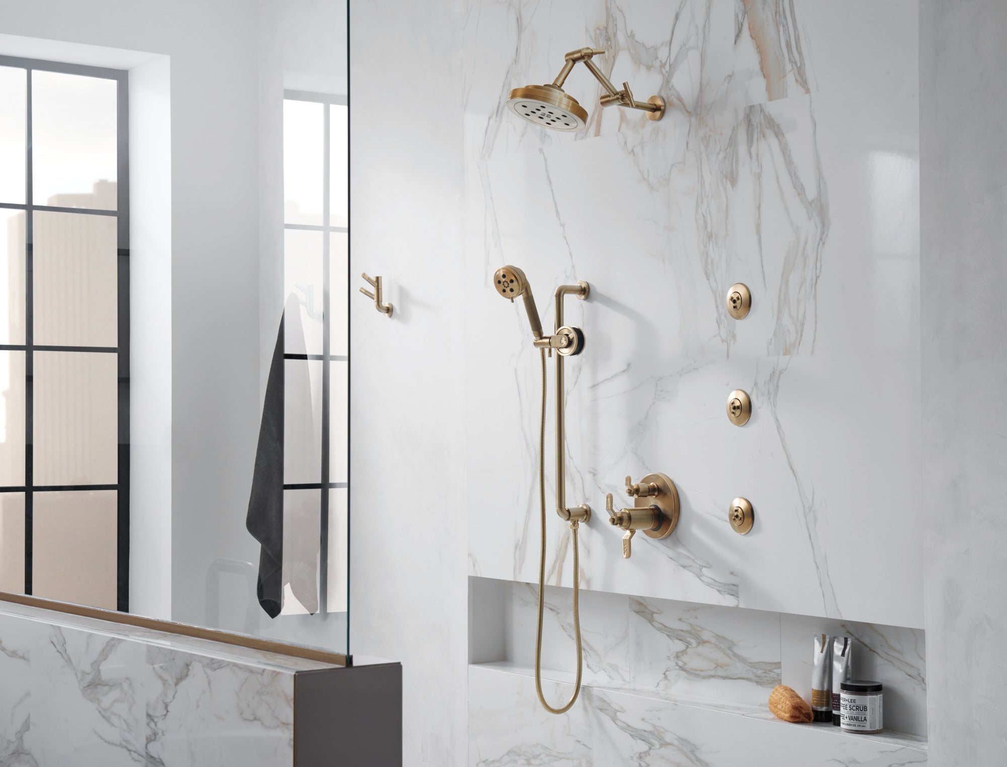 luxe gold robe hook