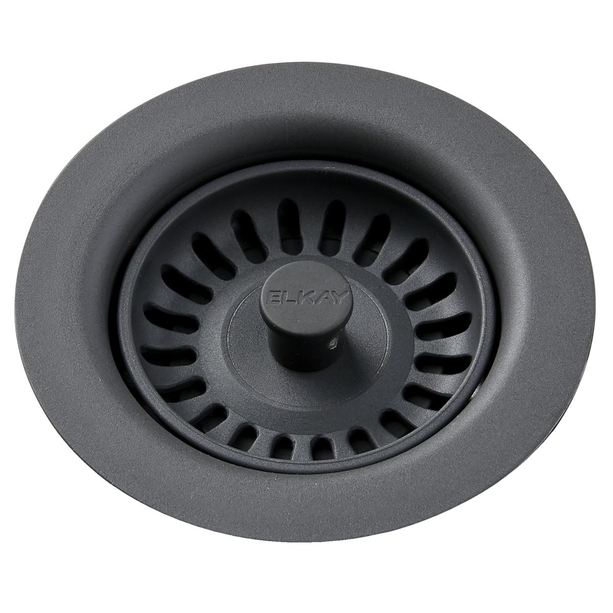 Elkay Polymer Drain Fitting with Removable Basket Strainer and Rubber Stopper