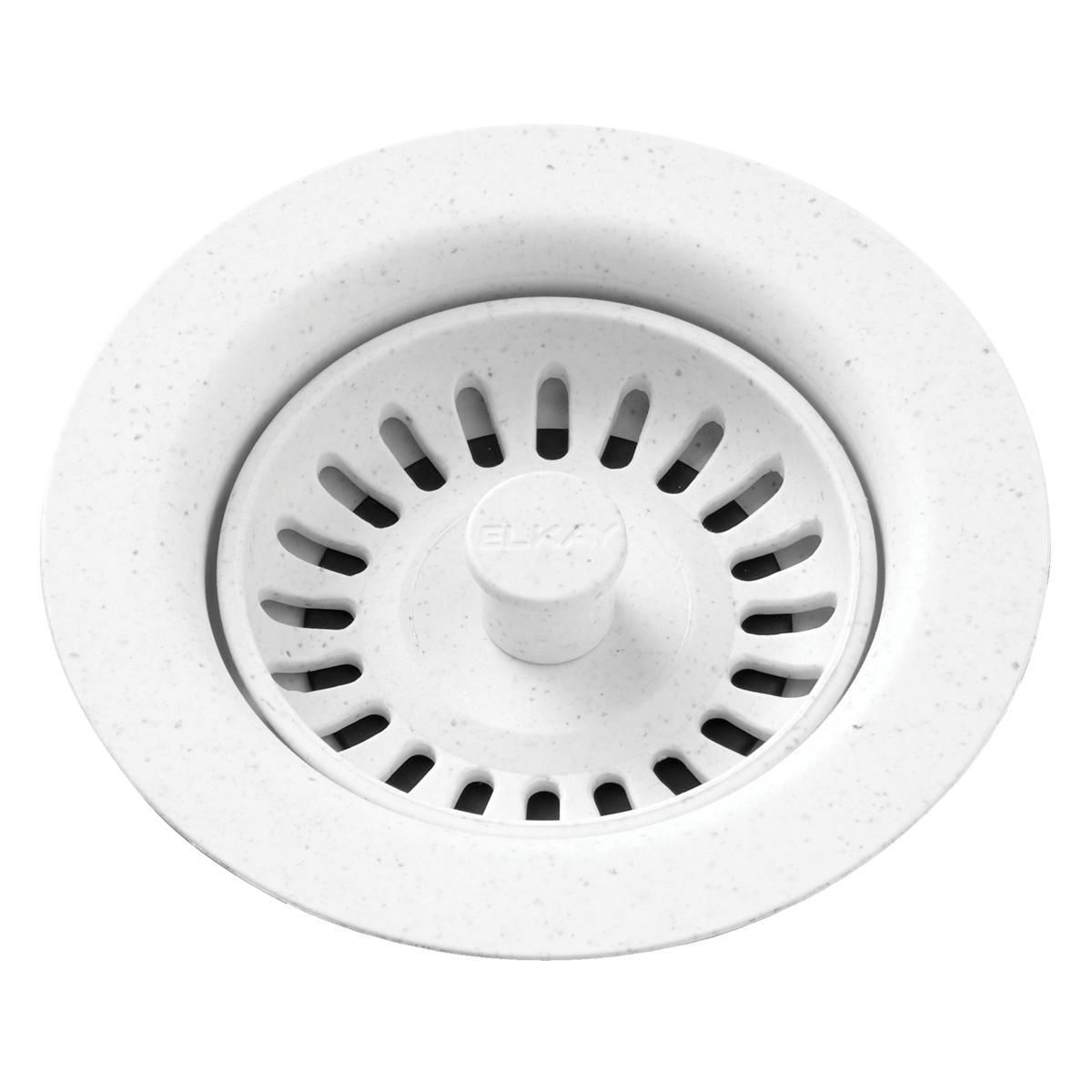 Elkay Polymer Drain Fitting with Removable Basket Strainer and Rubber Stopper
