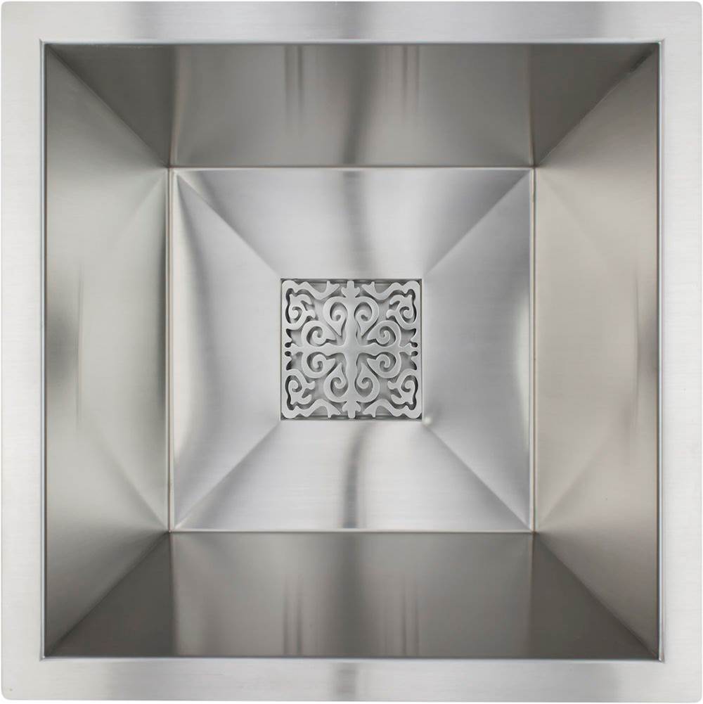 satin stainless steel grate