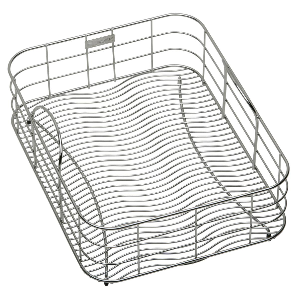 polished stainless steel rinsing basket