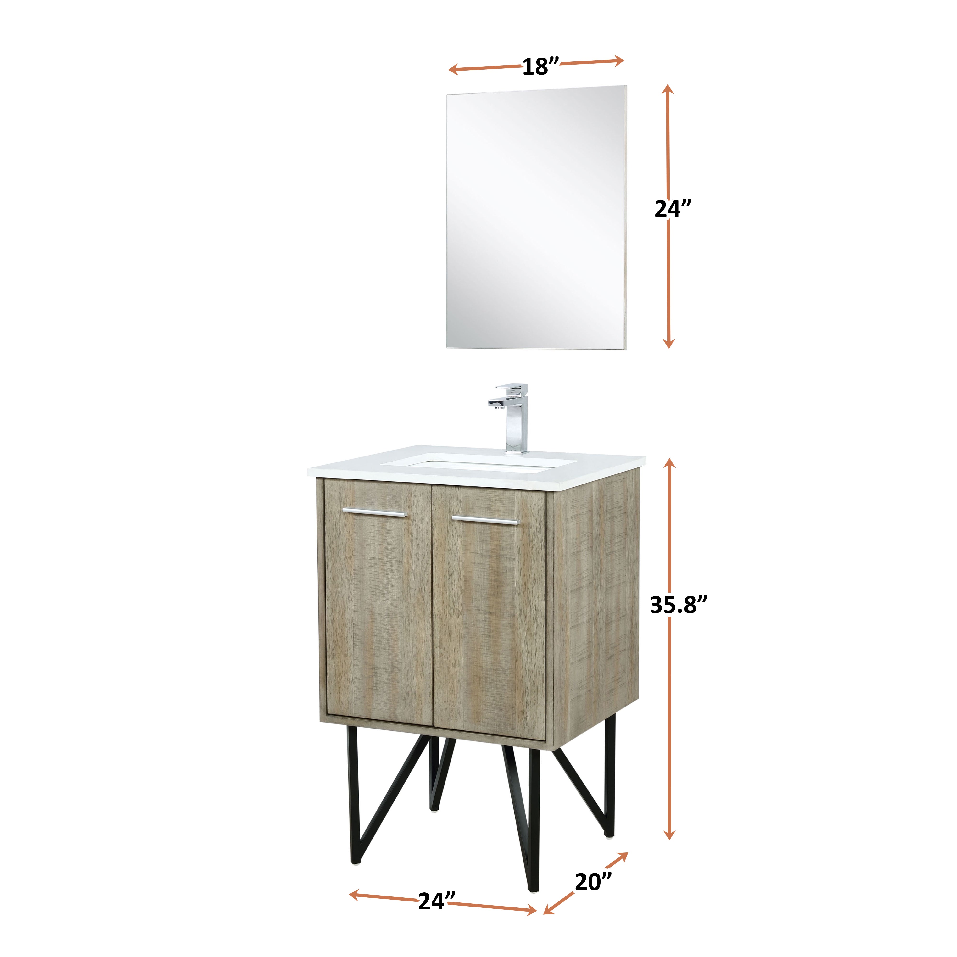 rustic acacia vanity
