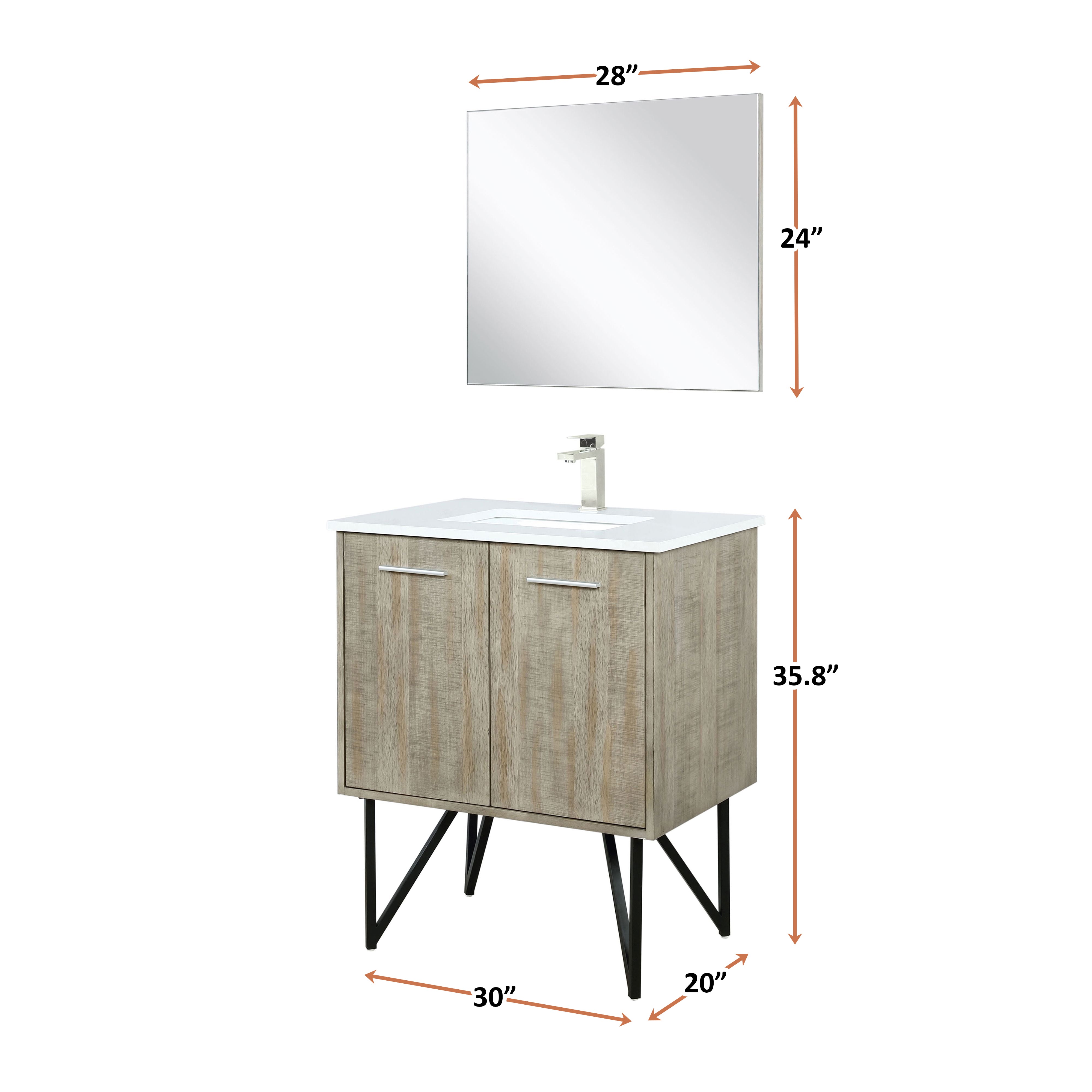 rustic acacia vanity